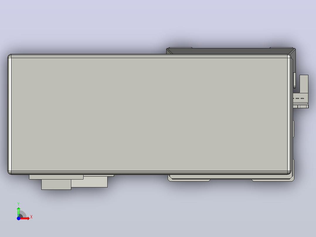 滚珠丝杠直线轴内置导轨TPA-GCR-65-1610C-L750-MR-M40-N3前视图