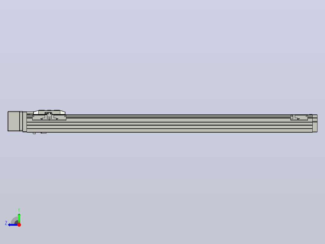 滚珠丝杠直线轴内置导轨TPA-GCR-65-1610C-L750-MR-M40-N3右视图
