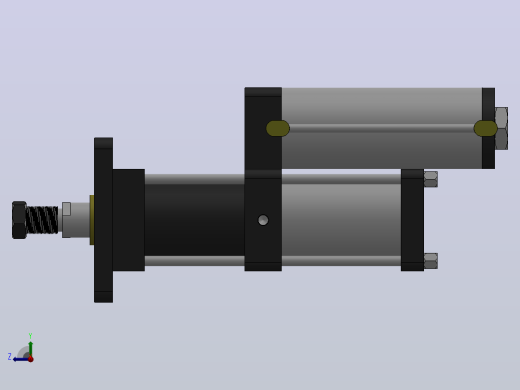 MPT-8T系列标准型[MPT-80-50-5-8T-M2-S2-0°]气压增压缸右视缩略图