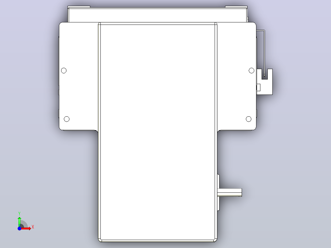 无尘螺杆滑台KCH17-BM（750W）KCH17-1050-BM-750W-C4前视图