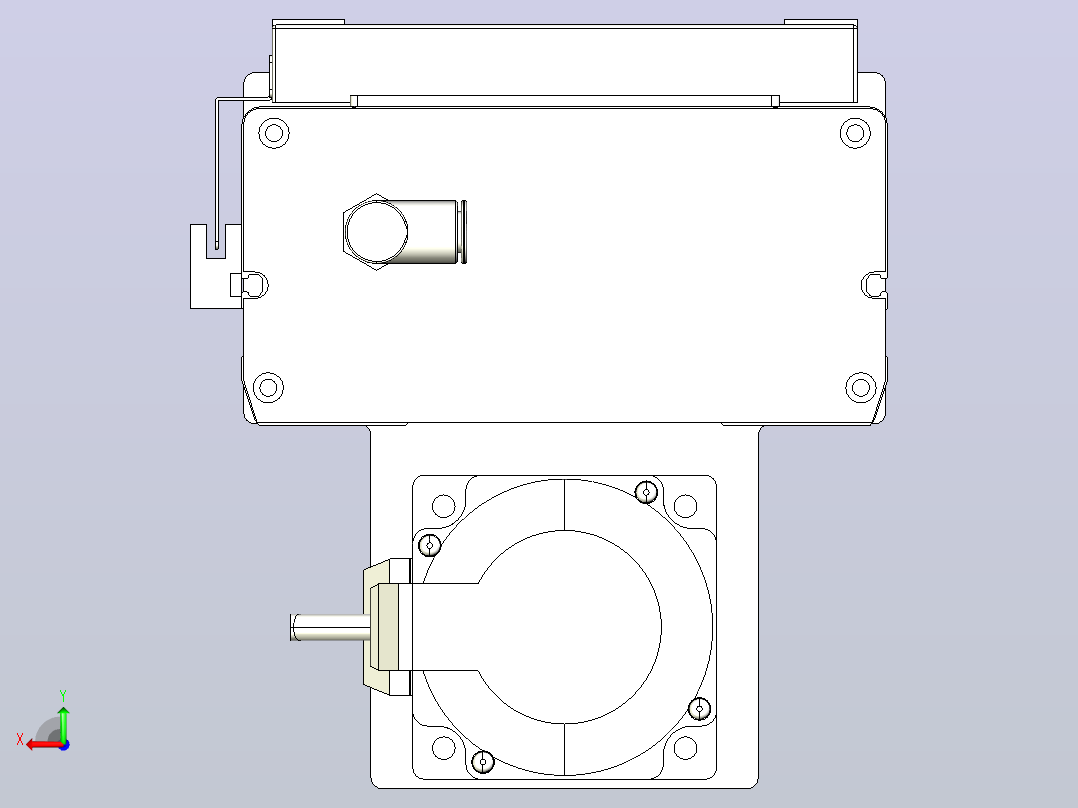 无尘螺杆滑台KCH17-BM（750W）KCH17-1050-BM-750W-C4后视图