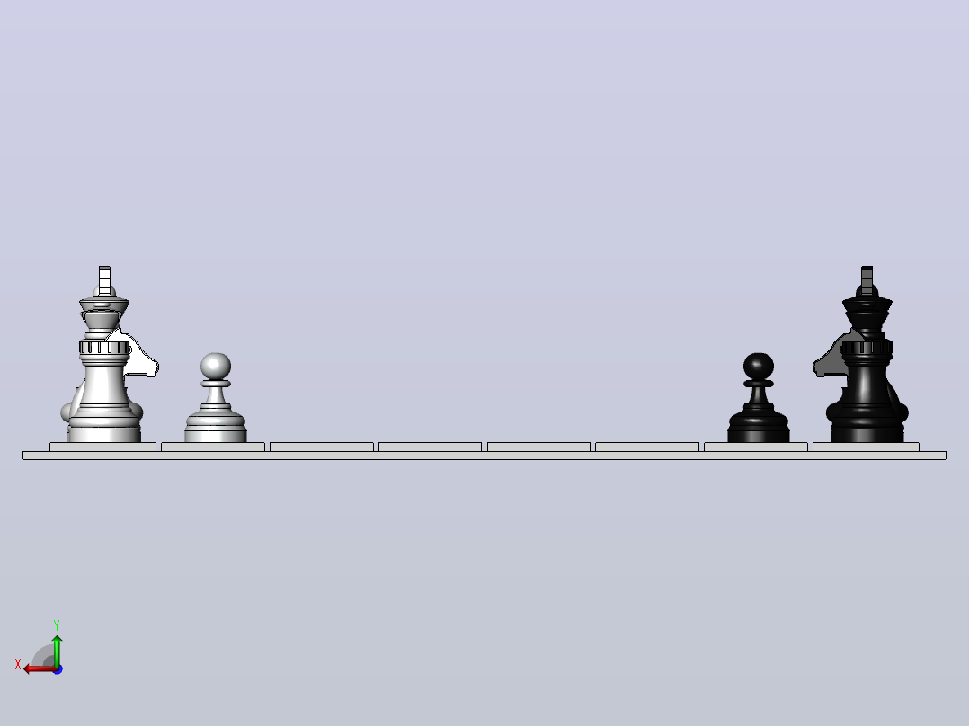 棋盘后视图