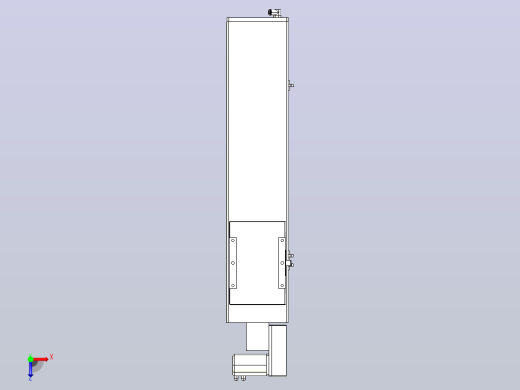 MCB17无尘皮带滑台[MCB17-L40-500-R-P40-C3]俯视缩略图