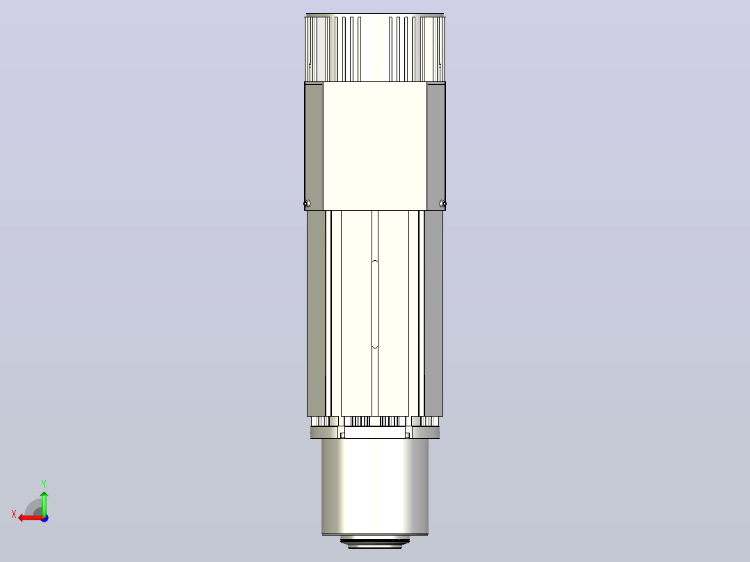 ES929.130-9.0-12.0KW-ISO30自动换刀电主轴[ES929-12-9KW-ISO30]后视图