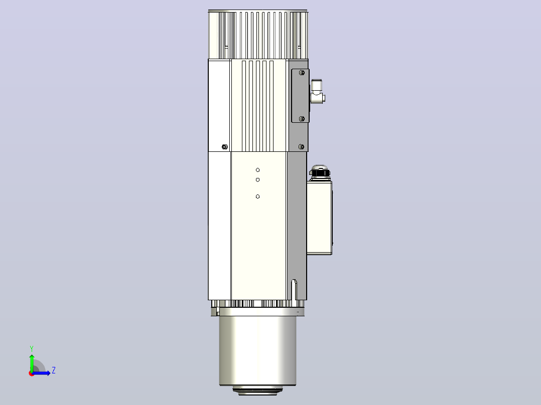 ES929.130-9.0-12.0KW-ISO30自动换刀电主轴[ES929-12-9KW-ISO30]左视图
