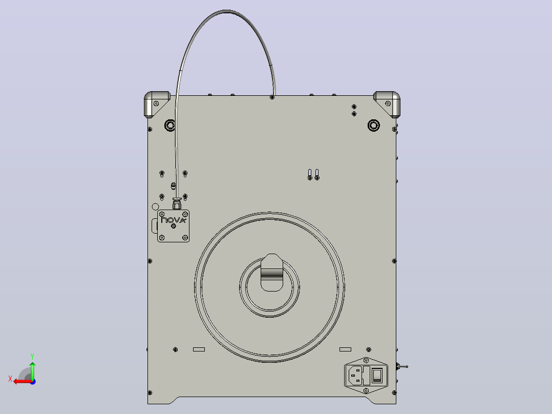 200x200x200毫米3d打印机后视图