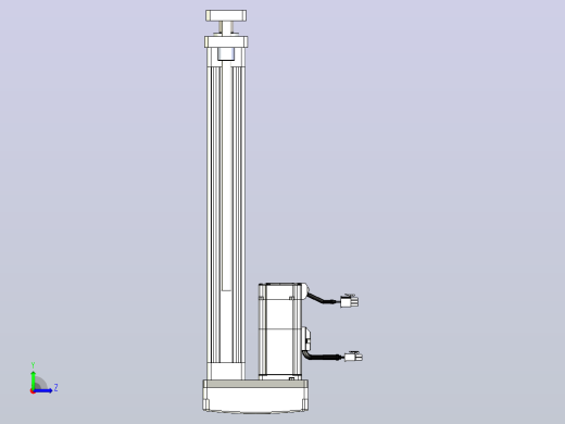 轻载电动缸TPA-ESR40-1210C-L300-MR-QDX-W-P40-C3左视缩略图