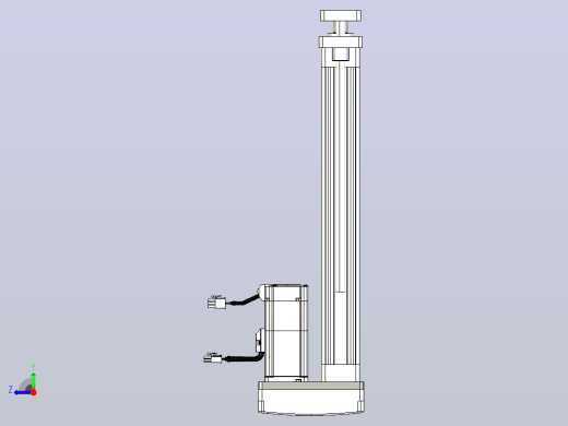 轻载电动缸TPA-ESR40-1210C-L300-MR-QDX-W-P40-C3右视缩略图