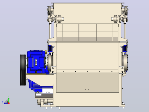 塑料研磨机crusher-machine-11831-模型格式为 stp igs x_t右视缩略图