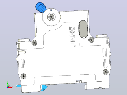 NXB-63T 2P小型断路器三维模型202404前视缩略图