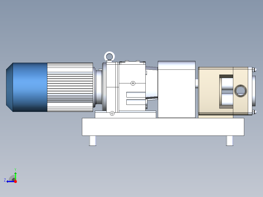 ZA3A-20-3转子泵右视图