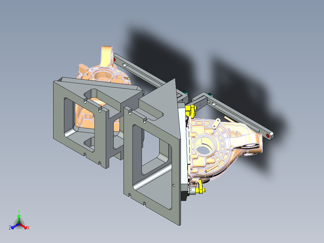 一种后减壳夹具（第二序）_step正等轴测图