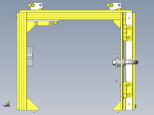 滑动部位保护罩机构右视缩略图