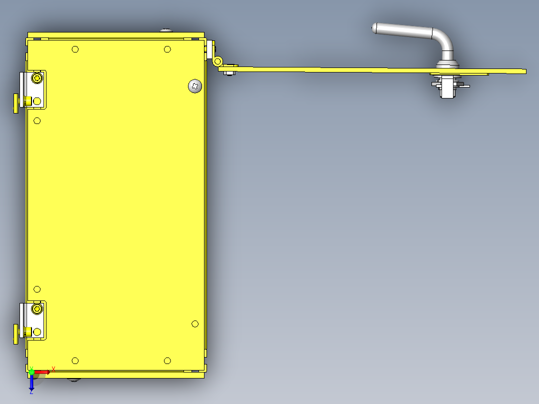 滑动部位保护罩机构俯视图