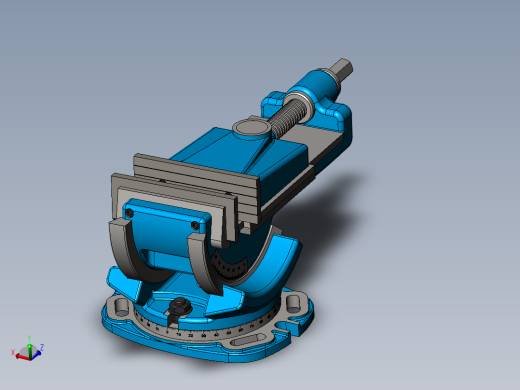 vices老虎钳台钳3D数模图纸 Solidworks设计 附STEP