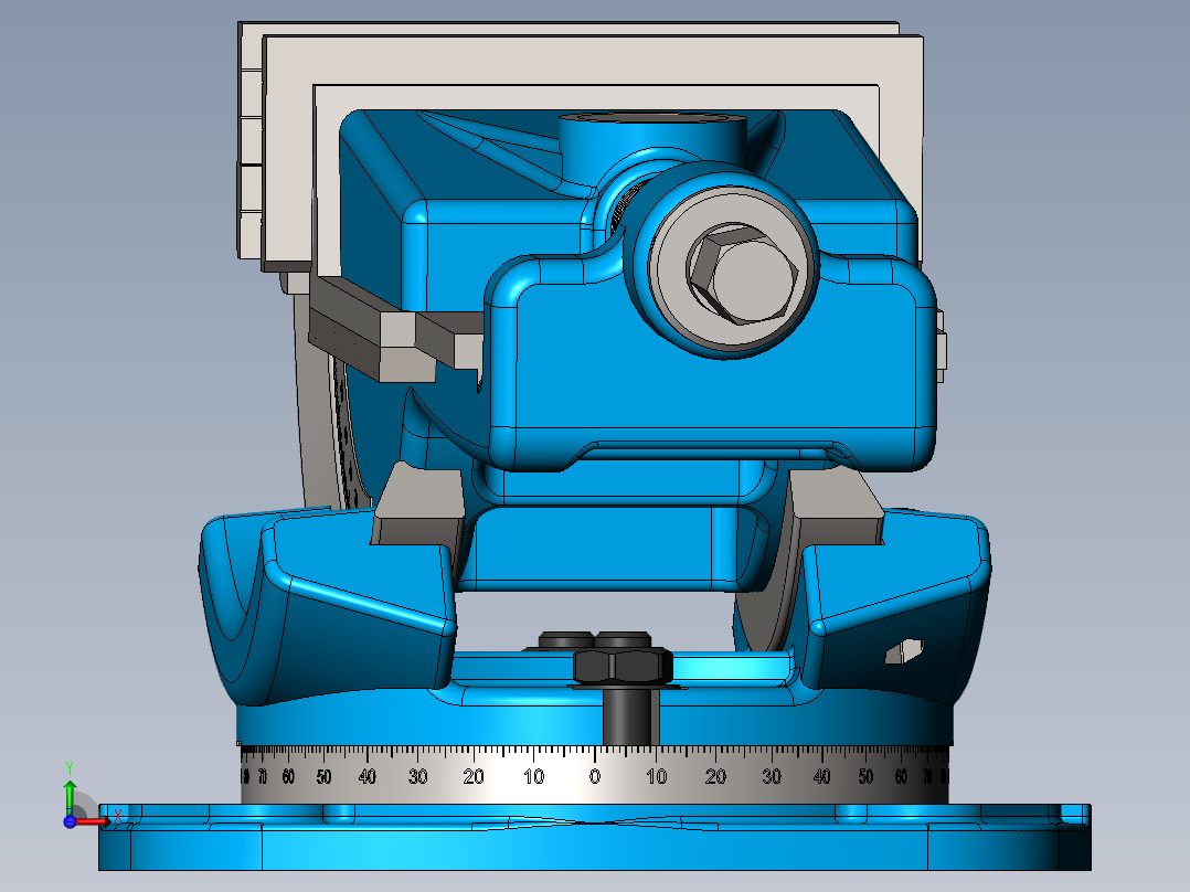 vices老虎钳台钳3D数模图纸 Solidworks设计 附STEP前视图
