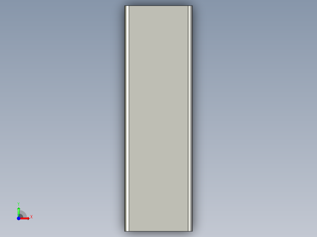 proe USB头3D模型前视图