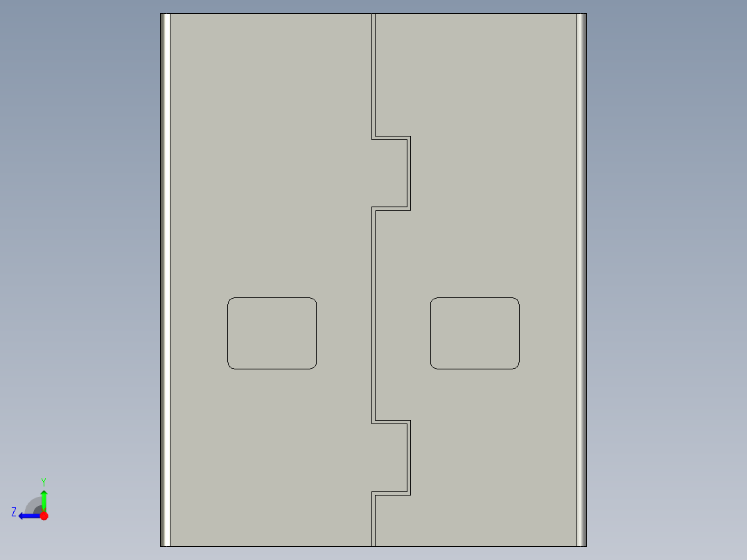 proe USB头3D模型右视图