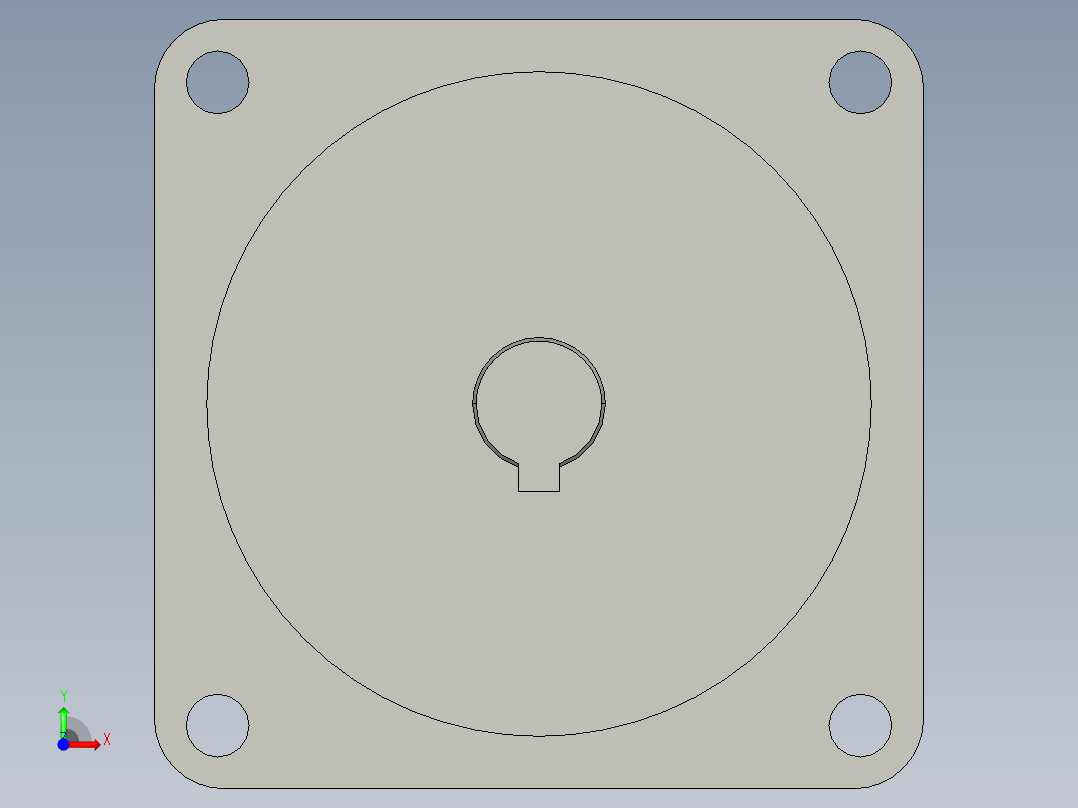 步科伺服电机前视图