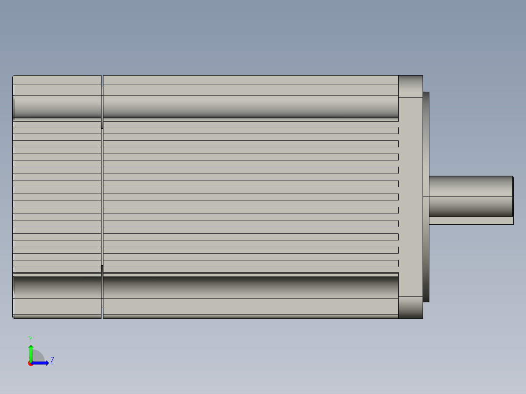 步科伺服电机左视图