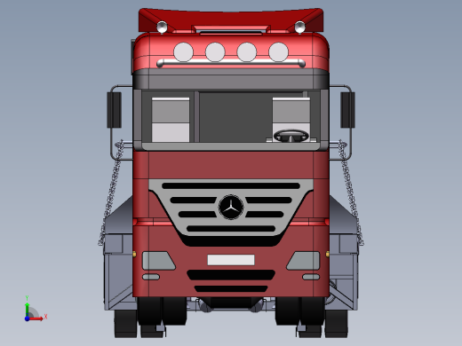 平板拖挂车前视缩略图