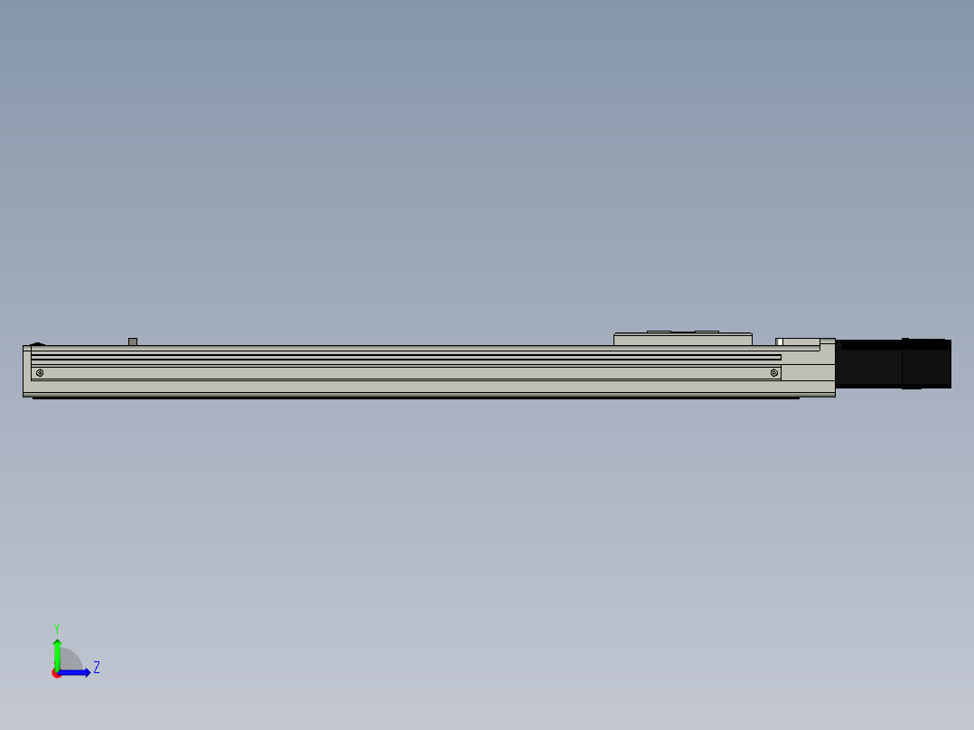 Toyo东佑达直线模组-ECH6-450-BC-M5左视图