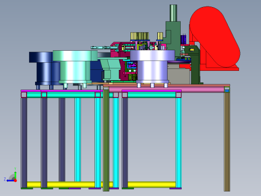插座铜头组装压机右视缩略图