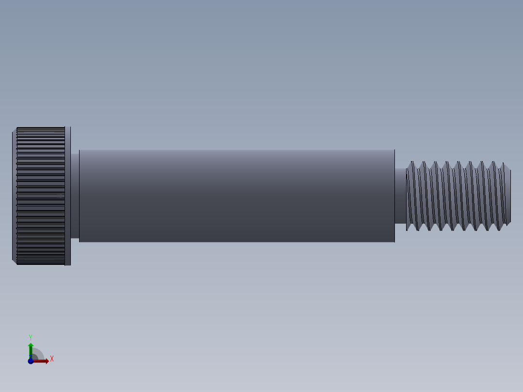 内六角螺螺栓-SB 0.375-16 x 1.75.SLDPRT前视图