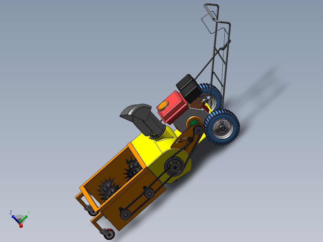 小型路面除冰装置SW三维图