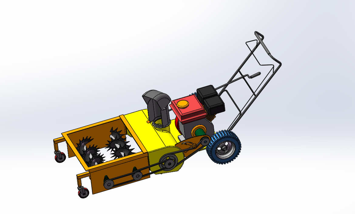 小型路面除冰装置SW三维图