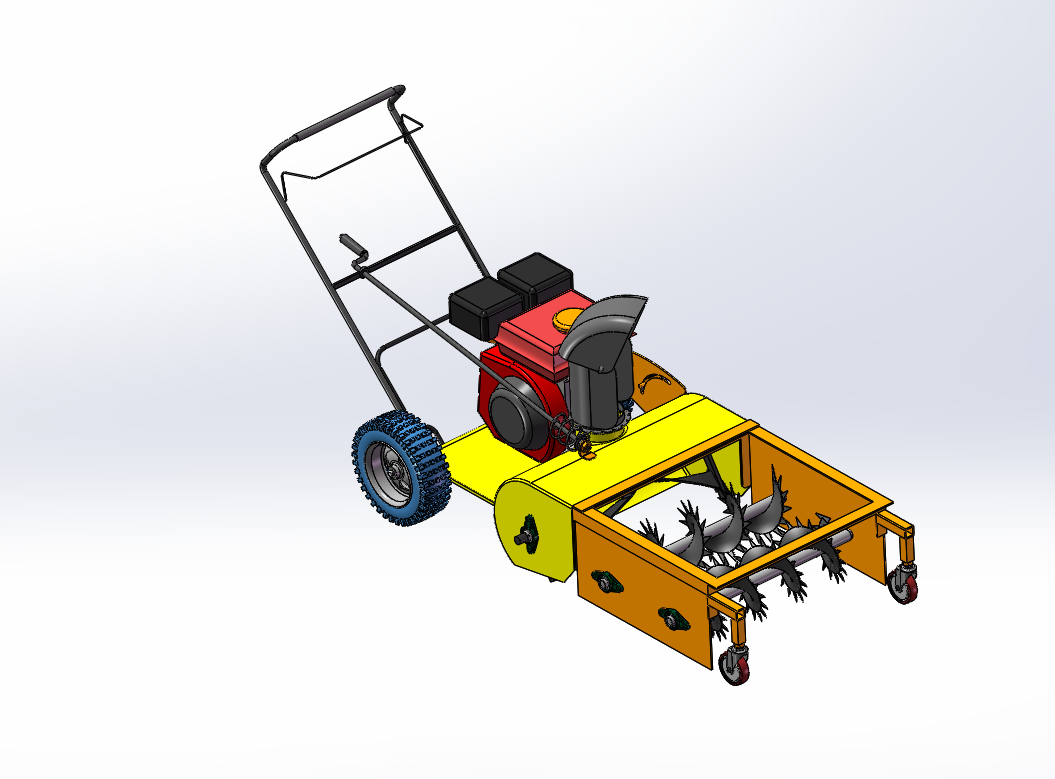 小型路面除冰装置SW三维图