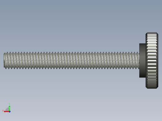 滚花旋钮-Knurled Knob 10-32x0.625x1.500.STEP后视缩略图