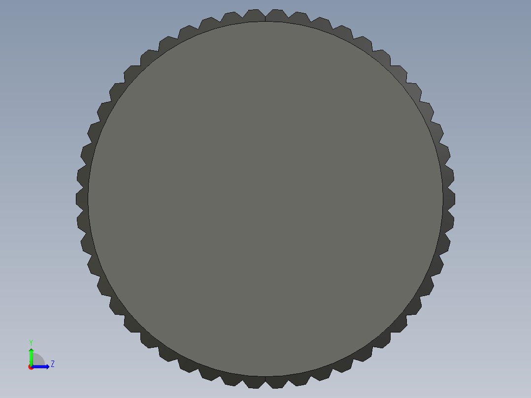 滚花旋钮-Knurled Knob 10-32x0.625x1.500.STEP左视图