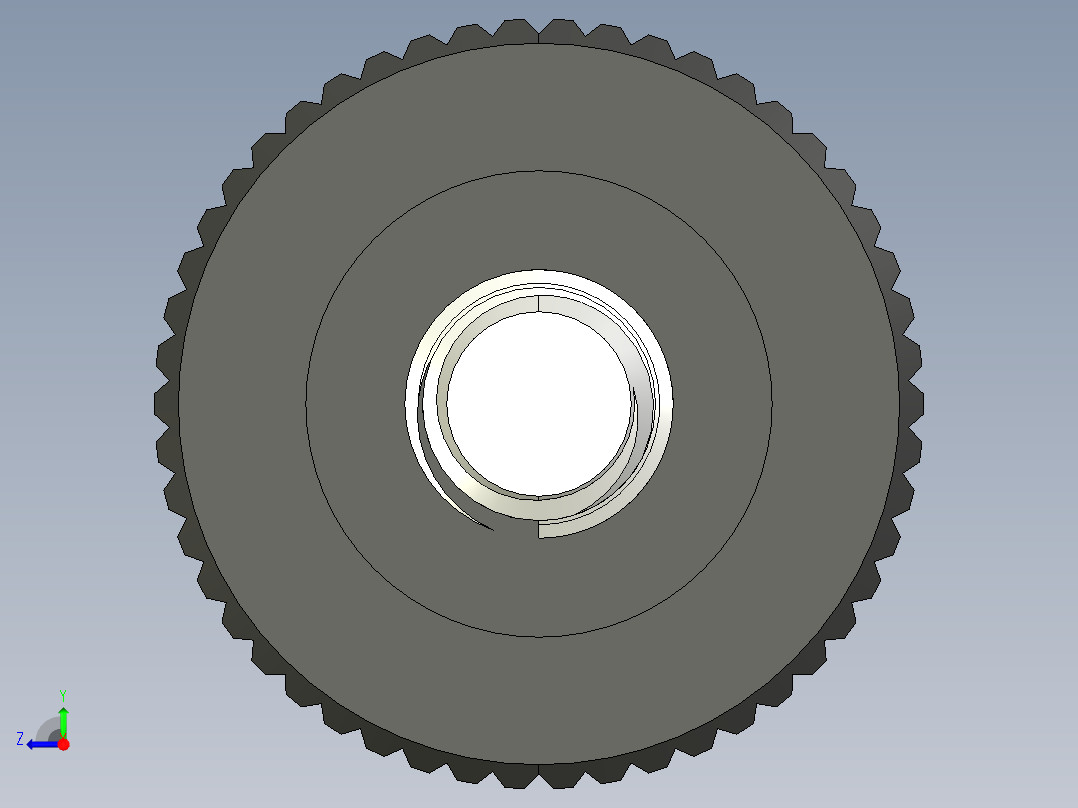 滚花旋钮-Knurled Knob 10-32x0.625x1.500.STEP右视图