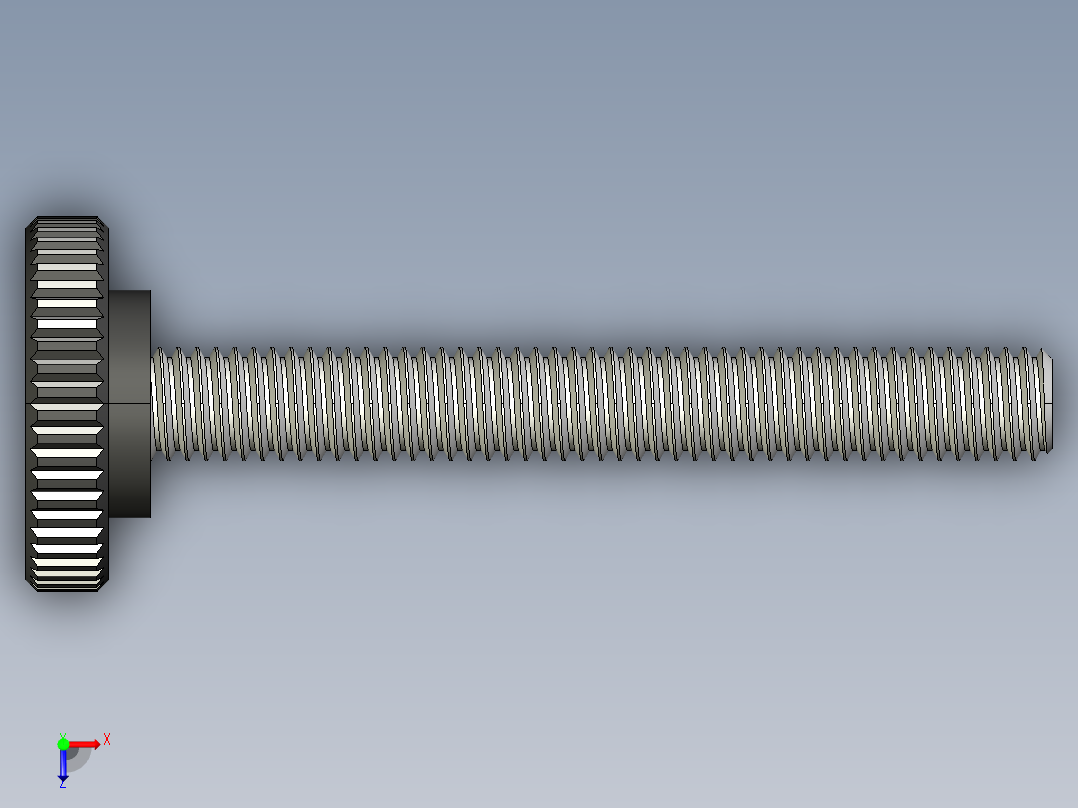 滚花旋钮-Knurled Knob 10-32x0.625x1.500.STEP俯视图