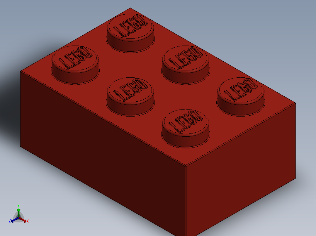 乐高套装 4421基本积木-300221 Bright Red Brick 2 x 3.SLDPRT