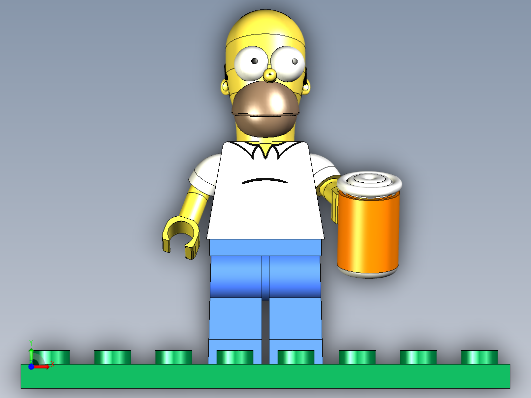 乐高荷马前视图