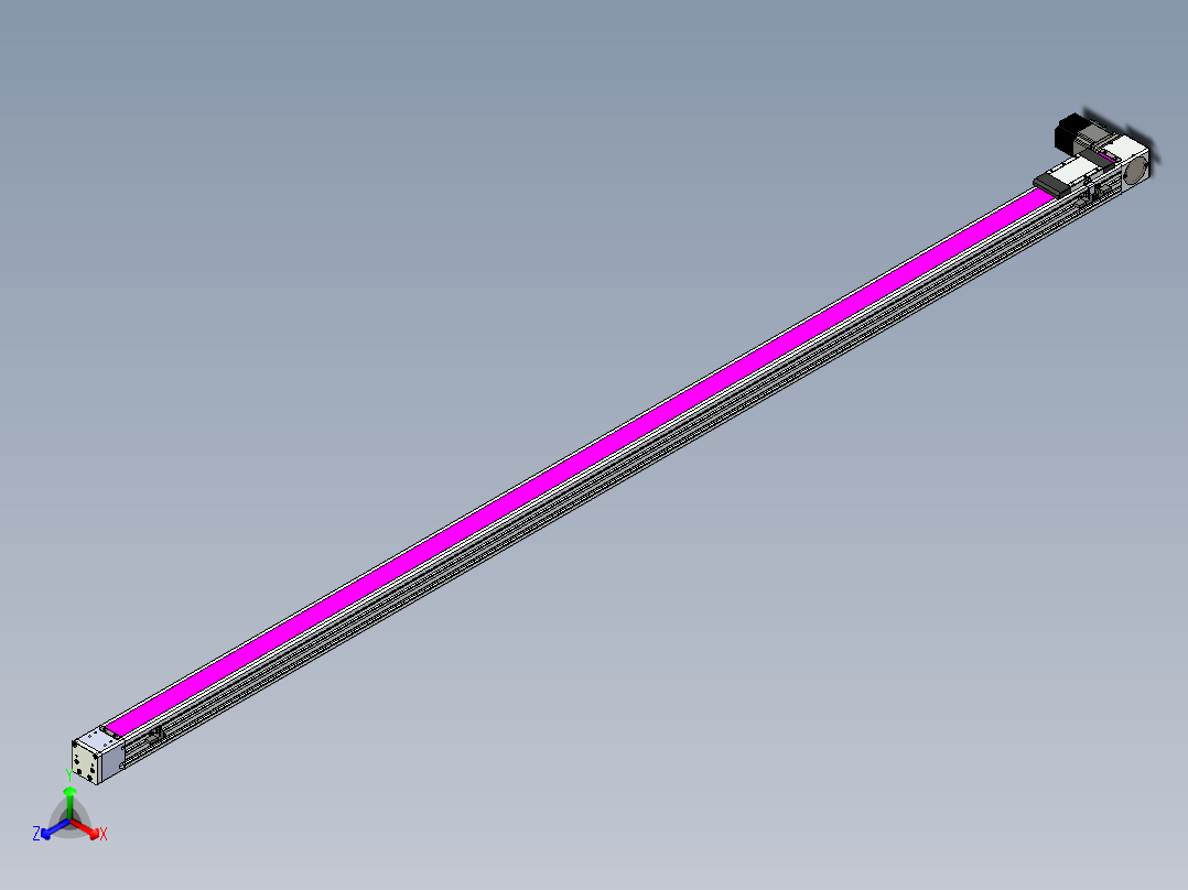 同步带滑台-欧规BC6-L120-S2300-L-P40-D3主视图