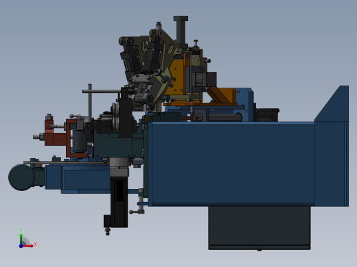 全自动弯环机3D图 非标自动化设备3D图纸3D模型前视缩略图