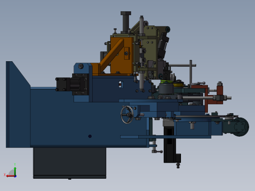 全自动弯环机3D图 非标自动化设备3D图纸3D模型后视缩略图
