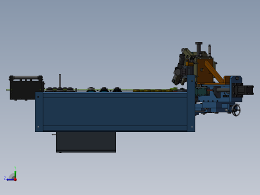 全自动弯环机3D图 非标自动化设备3D图纸3D模型右视缩略图