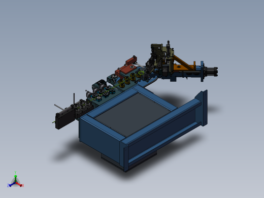 全自动弯环机3D图 非标自动化设备3D图纸3D模型正等轴测缩略图