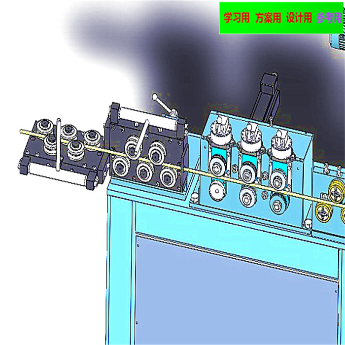 全自动弯环机3D图 非标自动化设备3D图纸3D模型