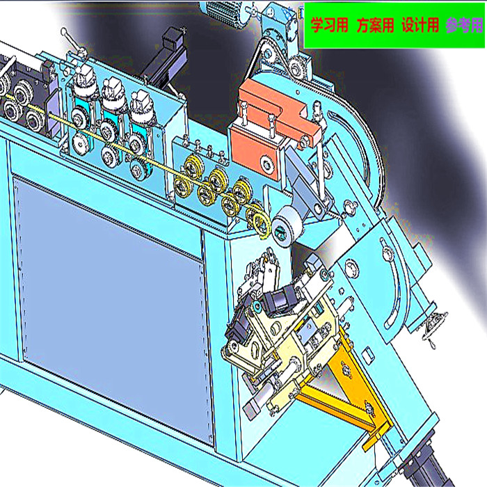 全自动弯环机3D图 非标自动化设备3D图纸3D模型