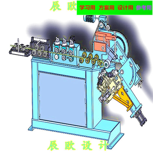 全自动弯环机3D图 非标自动化设备3D图纸3D模型缩略图