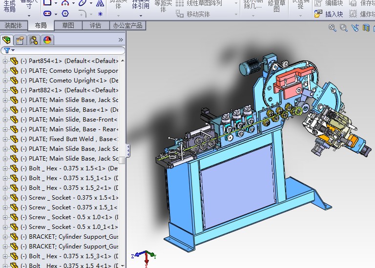 全自动弯环机3D图 非标自动化设备3D图纸3D模型