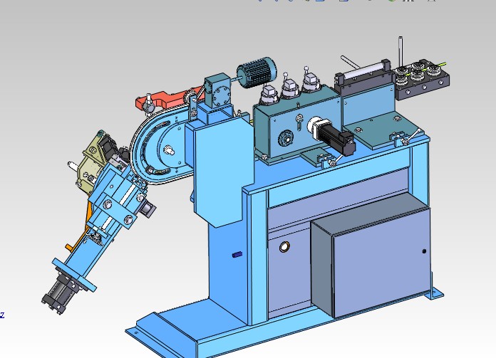 全自动弯环机3D图 非标自动化设备3D图纸3D模型