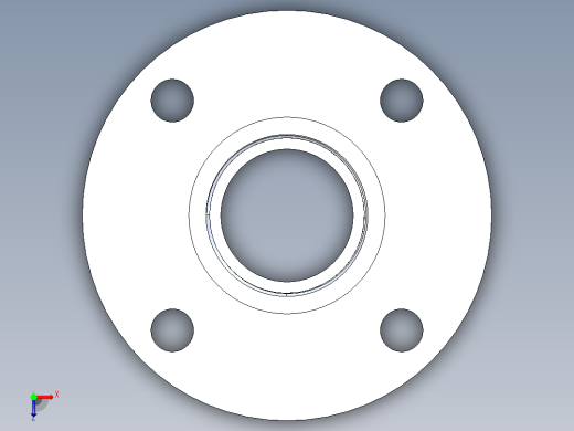 CPVC管件24-Sch80_Flange One-Piece_FPT_9852-020_2in俯视缩略图