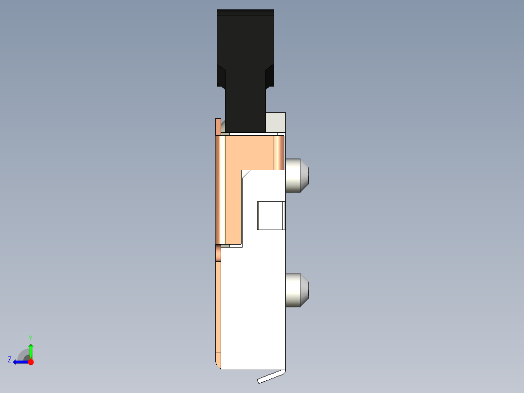 1HL型探测器开关右视图