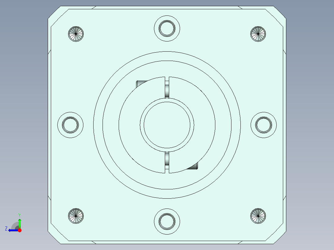 直齿孔PLX180-L2 42-114.3-200-M12-ZJ.stp右视图